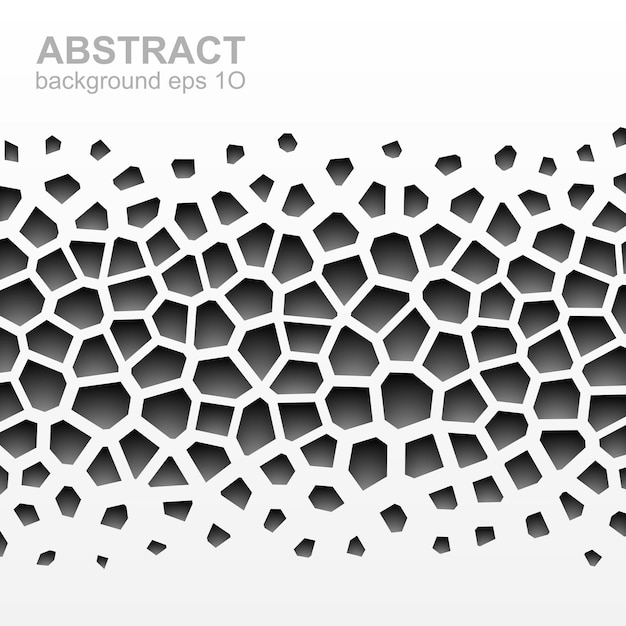 Vecteur motif géométrique abstrait en niveaux de gris