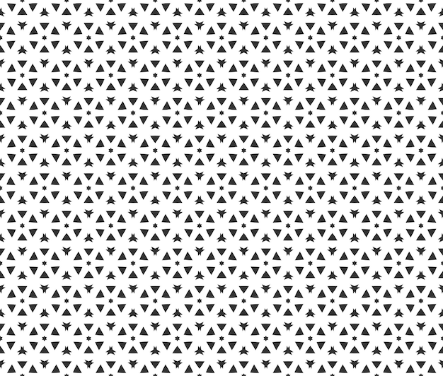 Motif Géométrique Abstrait Seamless Répétition Géométrique Texture Noir Et Blanc Décoration Géométrique