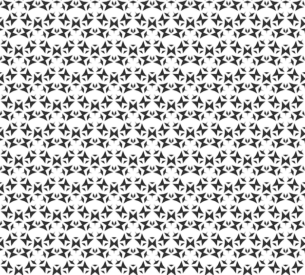 Motif géométrique abstrait Seamless Répétition géométrique Texture noir et blanc décoration géométrique