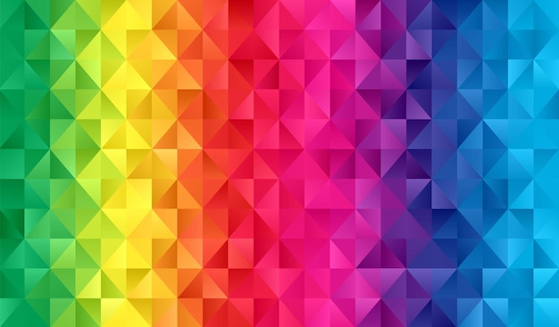 Le motif géométrique de l'arc-en-ciel