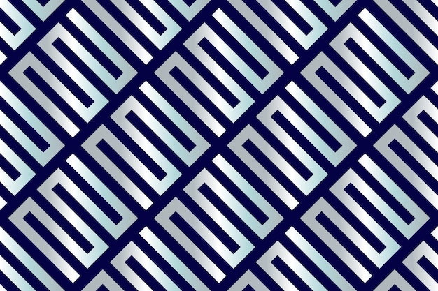 un motif géométrique bleu et blanc avec les lettres en bleu