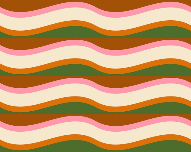 Vecteur motif géométrique coloré sans couture rétro des années 70. texture sans fin, arrière-plan rétro. illustration vectorielle