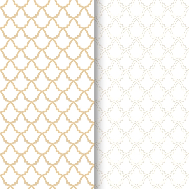 Vecteur motif géométrique islamique arabe authentique sans soudure illustration vectorielle