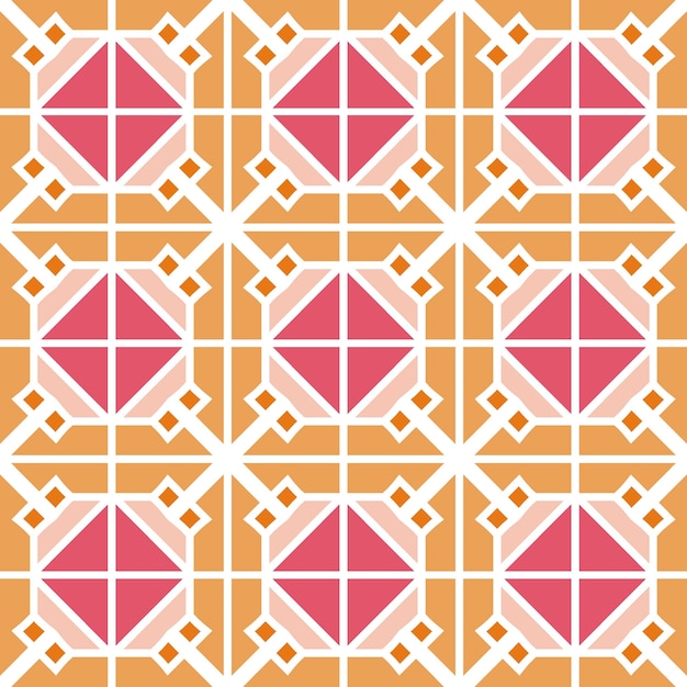 Motif géométrique moderne avec la couleur rose