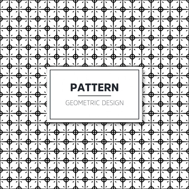 Motif géométrique noir et blanc sans couture