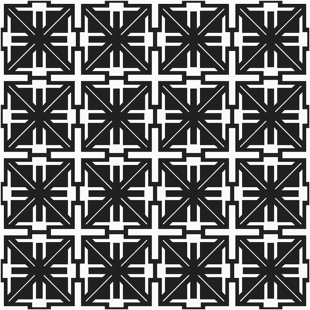 Motif Géométrique Noir Et Blanc