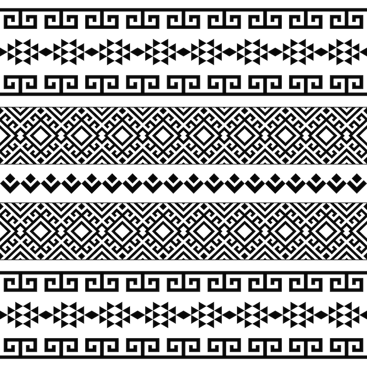 Vecteur motif géométrique sans soudure tribal ethnique