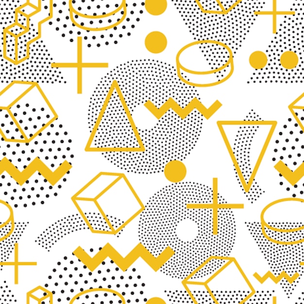 Motif géométrique vectorielle continue