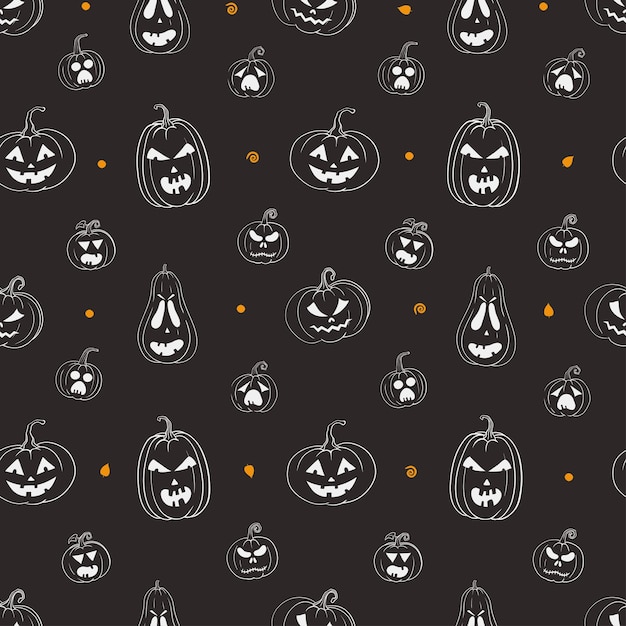 Motif De Halloween Noir Et Blanc