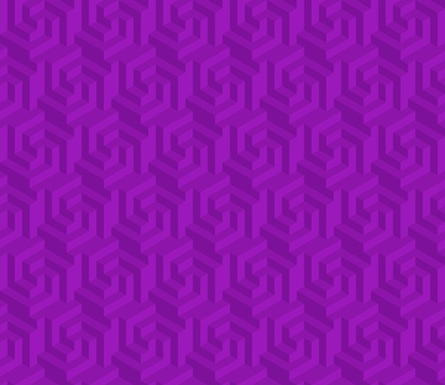 Motif hexagonal avec forme tridimensionnelle