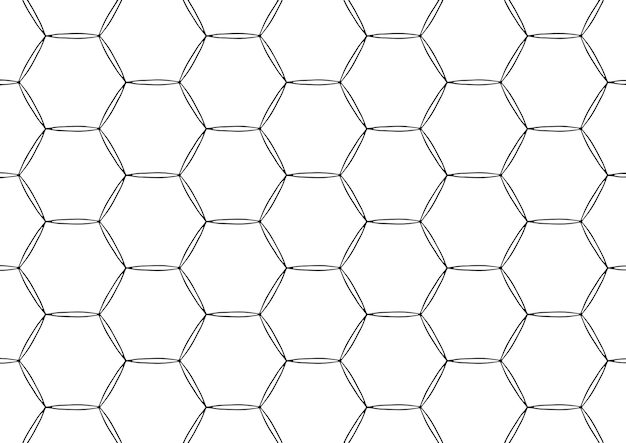 motif hexagonal vectorielle continue