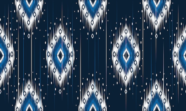 Motif Ikat Oriental Ethnique Géométrique Traditionnel