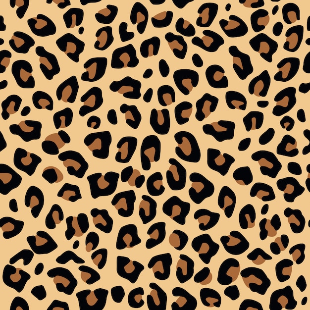 Vecteur motif imprimé léopard sans couture