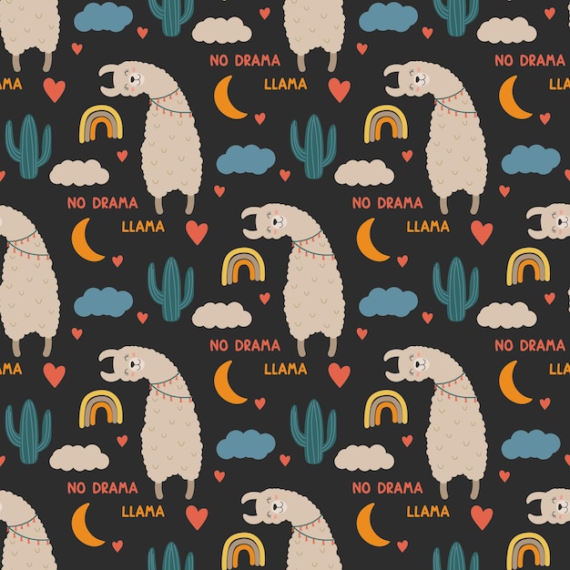 Motif De Lamas Mignon