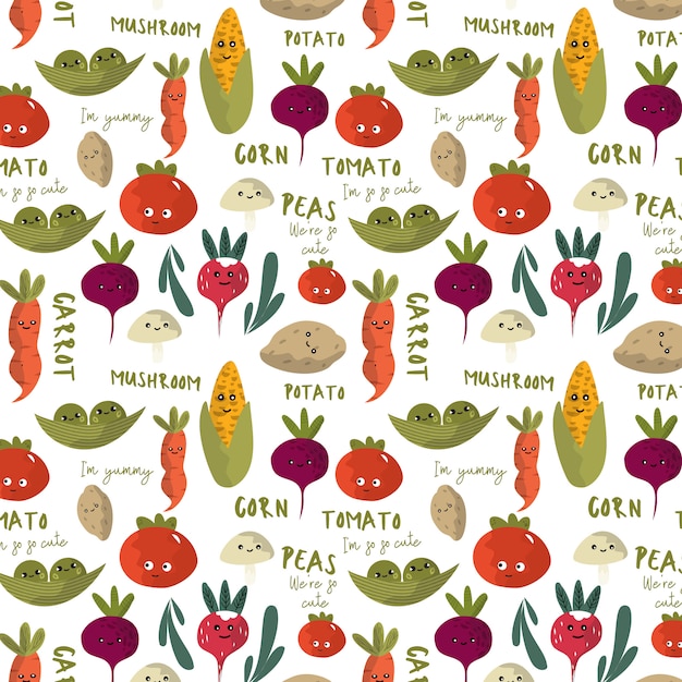 Motif De Légumes