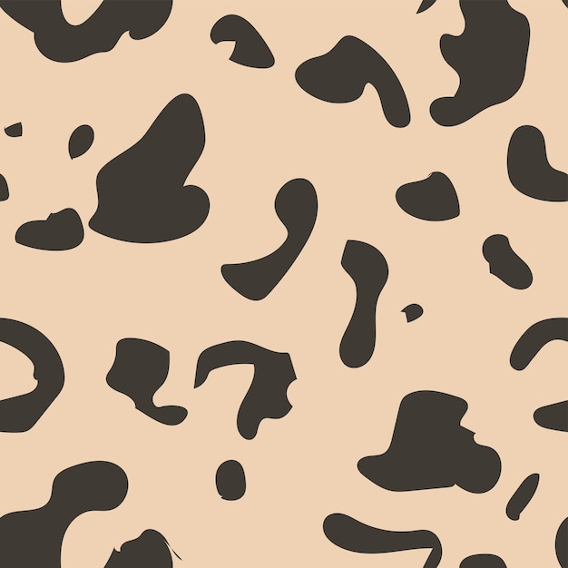 Un motif de léopard sur fond crème Repeat sans couture de la faune Jaguar safari à fourrure fond sans coutures