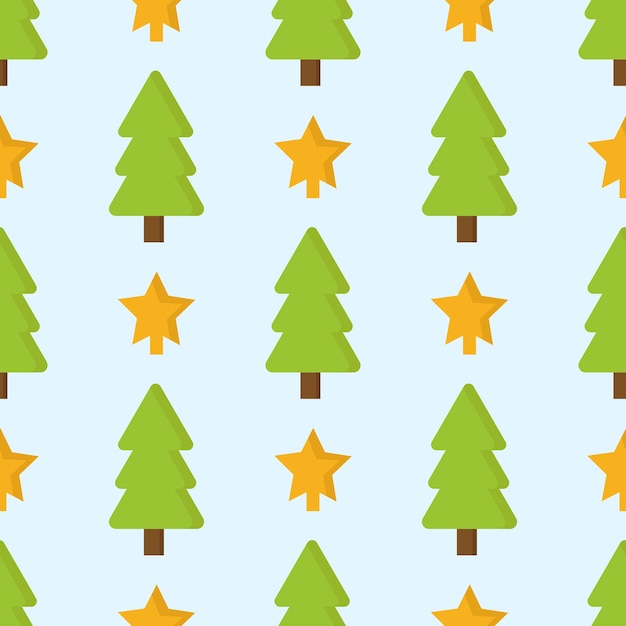 Motif De Leur Sapin De Noël Et étoile Jaune