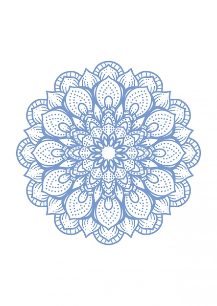 Motif De Ligne De Couleur Mandala