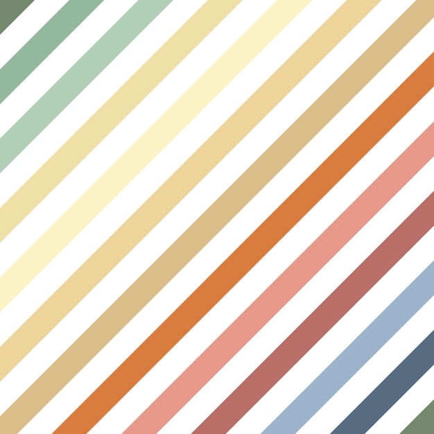 Vecteur motif de ligne muticolor style rétro et couleur d'ombre