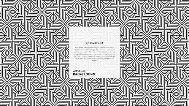 motif de lignes de cercles de rotation décoratifs abstraits