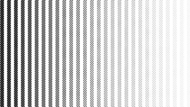 Motif De Lignes De Décoloration En Pointillés. Fond De Crépi Noir Et Blanc Qui Disparaît. Rayures à Pois Verticaux