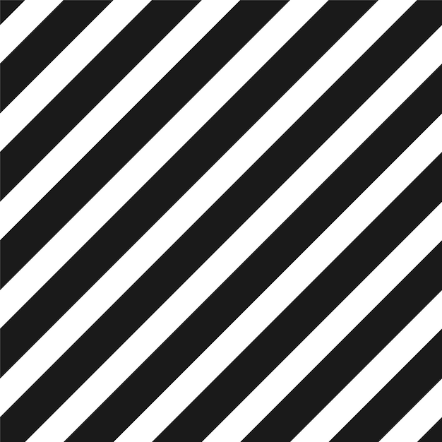 Motif de lignes diagonales vectorielles Fond rayé sans couture Texture noire et blanche sans fin simple