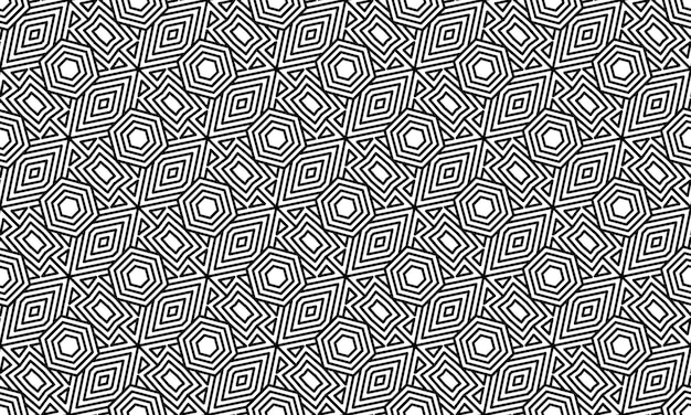 Vecteur motif de lignes géométriques amusantes