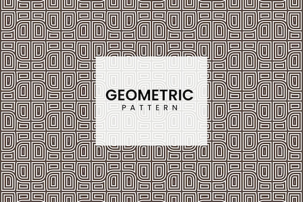 Vecteur motif de lignes géométriques élégant