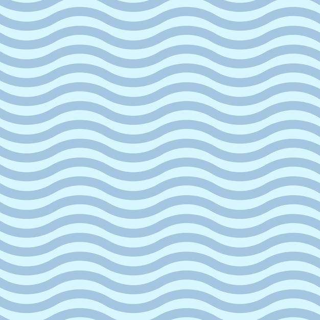 Motif De Lignes Horizontales Ondulées Bleues Dans Un Style Plat Pour L'impression Et La Conception Clipart Vectoriel