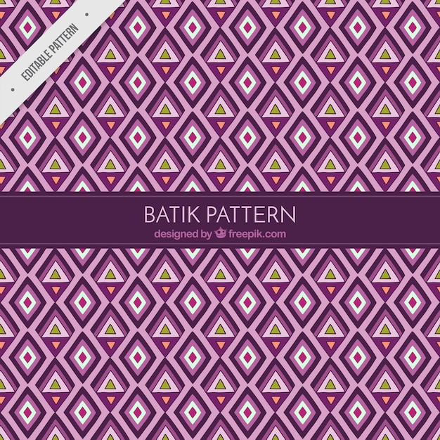 Motif De Losanges Et De Triangles Dans Le Style De Batik