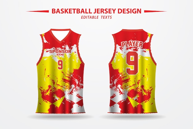 Vecteur un motif de maillot de basket créatif à imprimer