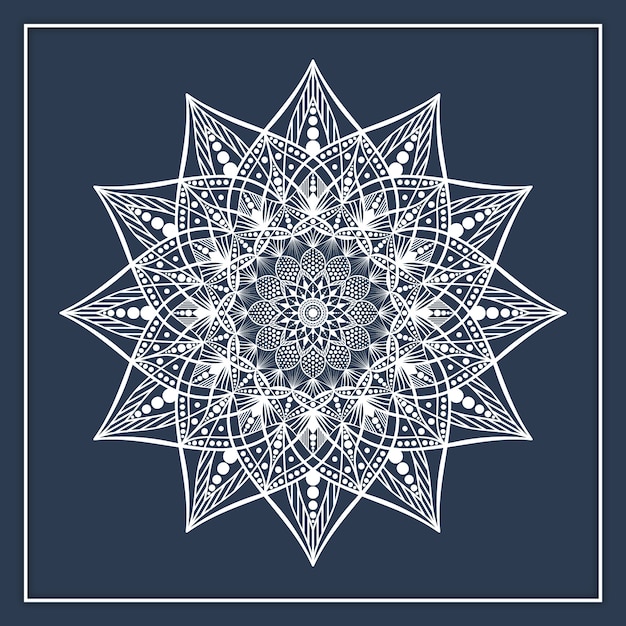 Motif De Mandala Doré Classique