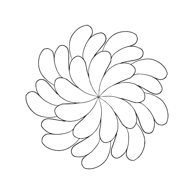 motif de mandala élégant ornement décoratif rond4