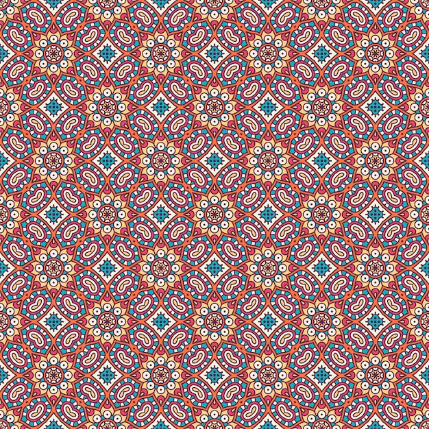 Vecteur motif de mandala ornemental de luxe