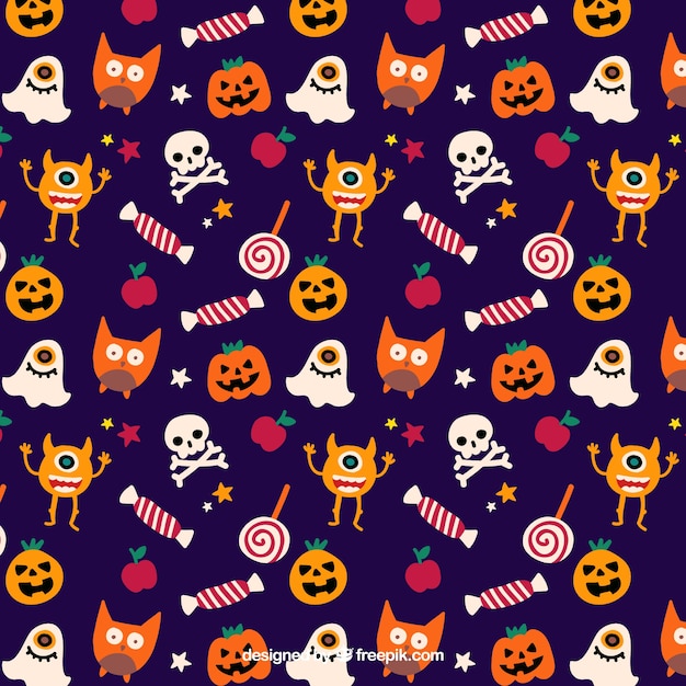 Motif Mignon De Halloween