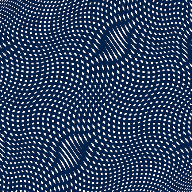 Motif moiré, arrière-plan vectoriel op art. Toile de fond hypnotique relaxante avec des lignes noires géométriques. Carrelage abstrait.