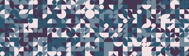 Un motif de mosaïque géométrique sans couture avec des formes propres parfait pour des arrière-plans abstraits, des affiches modernes ou des impressions textiles à la mode