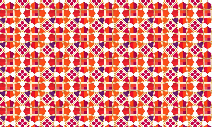 Vecteur motif de motif polygonal dessiné à la main