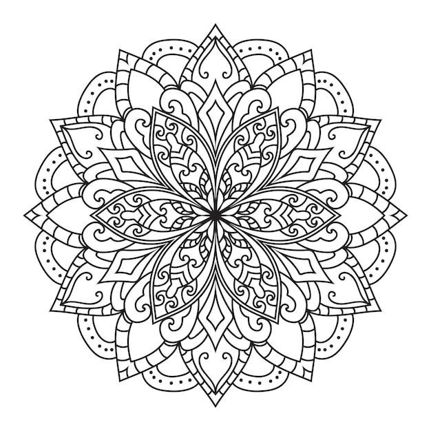 Motif Mystique Oriental. Mandala De Yoga. Illustration Dessinée à La Main