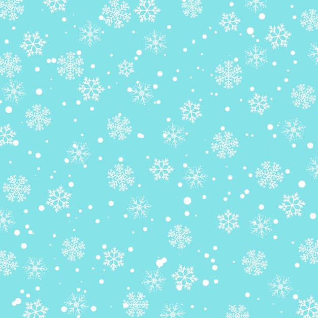 Motif De Neige. Illustration Vectorielle. Chute De Neige.