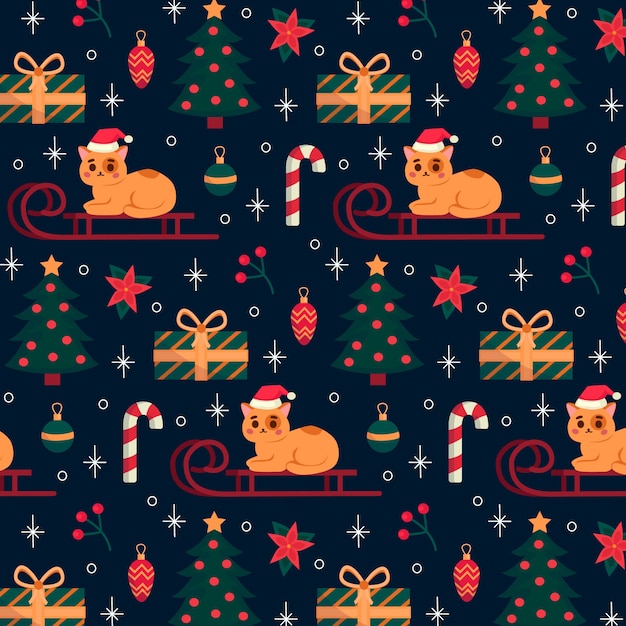 Vecteur motif de noël drôle