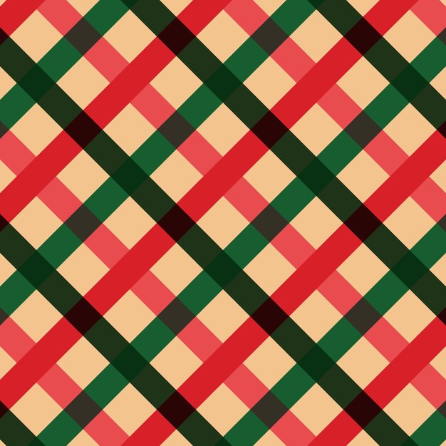 Vecteur le motif de noël est simple, rétro géométrique.