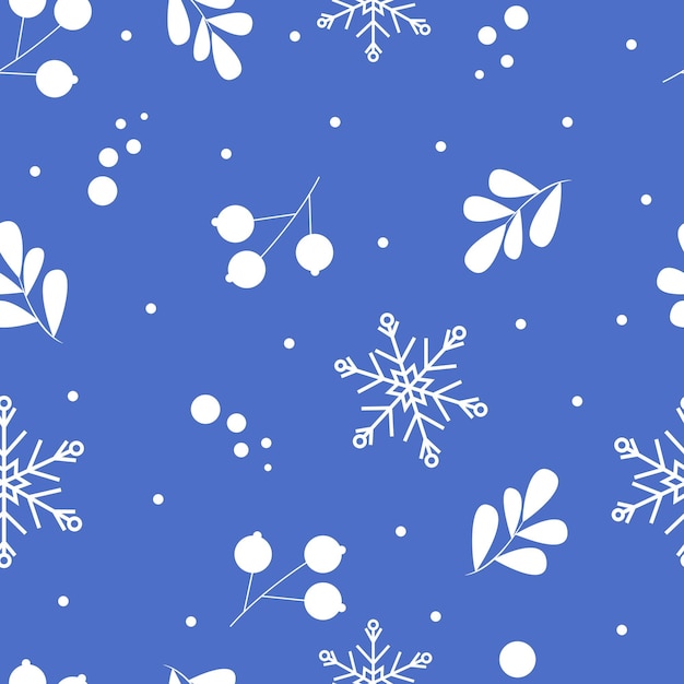 Motif De Noël Motif Sans Couture Sur Fond Bleu Sur Le Thème Du Nouvel An Et De Noël