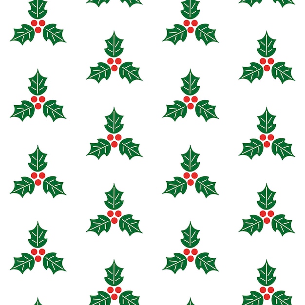 Motif de Noël sans couture avec Holly Berry