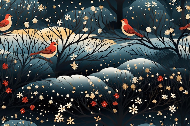 Le Motif De Noël La Texture De Noël Le Fond De Noël Surface Graphique Aquarelle Art Vectoriel