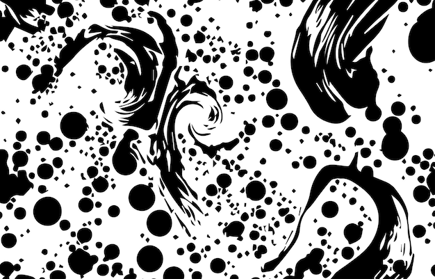 Motif noir et blanc Texture abstraite Conception de fond abstrait Illustration vectorielle