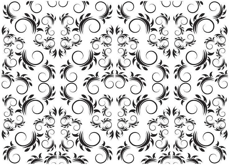 Vecteur motif noir vectoriel libre avec une pointe de flèche