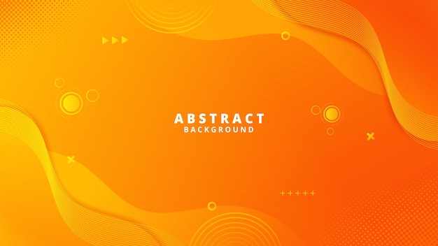 Un motif d'onde abstrait séduisant avec un gradient de couleur captivant en orange et jaune
