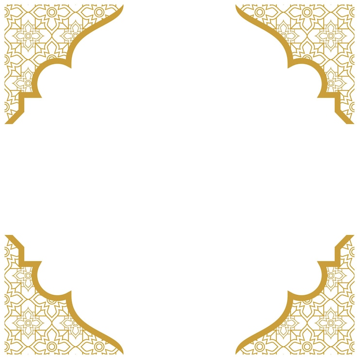 Vecteur le motif de l'ornement du cadre du ramadan