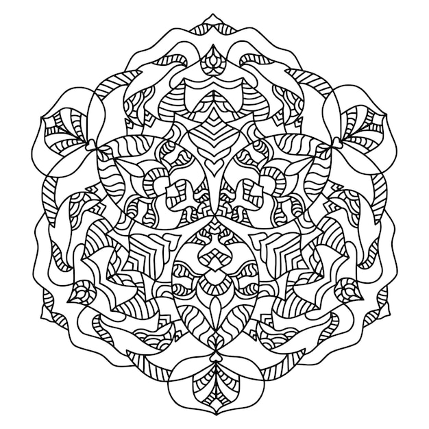 Motif ornemental de mandala de luxe